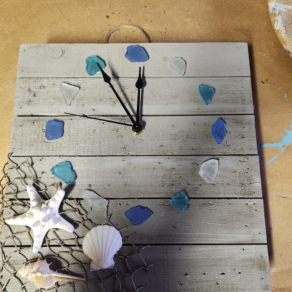 Maine crafted wall clock.